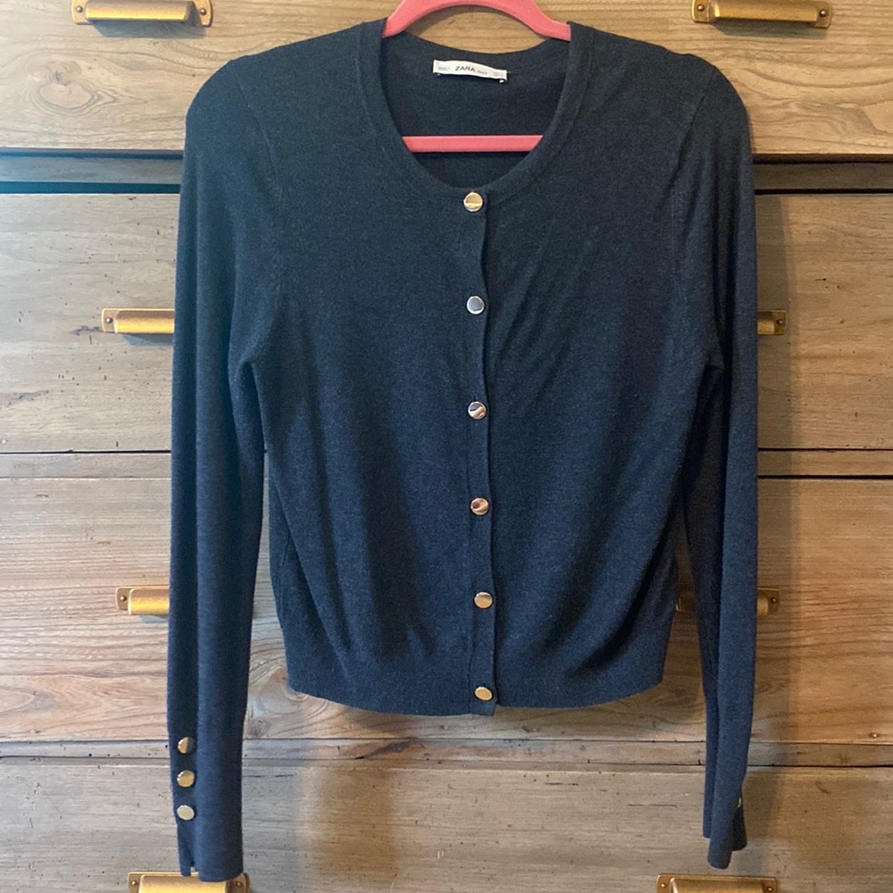 Zara Knit button up sweater